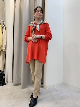 「Bou Jeloud（ブージュルード）のアイテム（サンダル）」を使った、Bou Jeloudさん（レディース・148cm）の春コーディネート