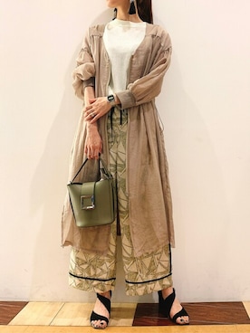 「Bou Jeloud（ブージュルード）のアイテム（ブルゾン）」を使った、Bou Jeloudさん（レディース・163cm）の春コーディネート