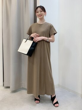 「Bou Jeloud（ブージュルード）のアイテム（サンダル）」を使った、Bou Jeloudさん（レディース・153cm）の春コーディネート