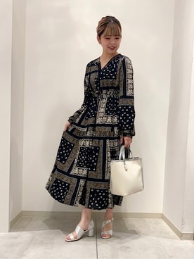 「Bou Jeloud（ブージュルード）のアイテム（サンダル）」を使った、Bou Jeloudさん（レディース・159cm）の春コーディネート