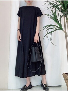 「Bou Jeloud（ブージュルード）のアイテム（ローファー）」を使った、Bou Jeloudさん（レディース・157cm）の春コーディネート