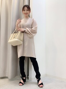 「Bou Jeloud（ブージュルード）のアイテム（サンダル）」を使った、Bou Jeloudさん（レディース・153cm）の春コーディネート