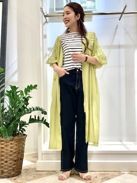 「Bou Jeloud（ブージュルード）のアイテム（ブルゾン）」を使った、Bou Jeloudさん（レディース・157cm）の春コーディネート