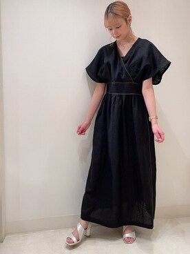 「Bou Jeloud（ブージュルード）のアイテム（サンダル）」を使った、Bou Jeloudさん（レディース・157cm）の春コーディネート