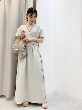 「Bou Jeloud（ブージュルード）のアイテム（サンダル）」を使った、Bou Jeloudさん（レディース・153cm）の春コーディネート