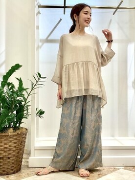 Bou Jeloudさん（レディース・157cm）の夏コーディネート