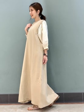 Bab バブ の 袖異素材スウェットワンピ ス ワンピース Wear