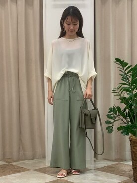 「Bou Jeloud（ブージュルード）のアイテム（サンダル）」を使った、Bou Jeloudさん（レディース・160cm）の夏コーディネート