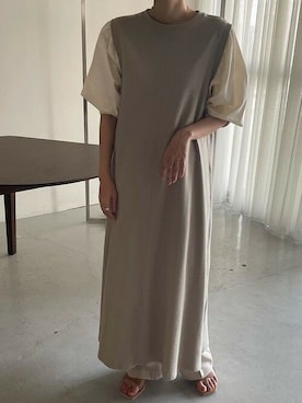 「スウェットワンピース」｜Bou Jeloudさん（レディース・157cm）の夏コーディネート