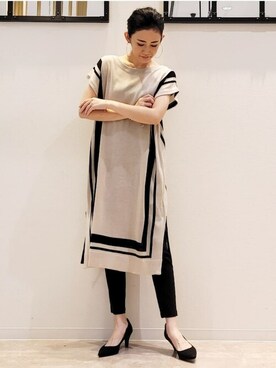 「Bou Jeloud（ブージュルード）のアイテム（アクセサリー）」を使った、Bou Jeloudさん（レディース・166cm）の夏コーディネート