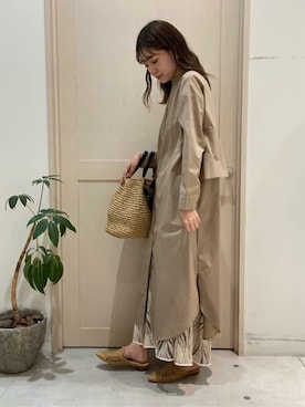 「Bou Jeloud（ブージュルード）のアイテム（サンダル）」を使った、Bou Jeloudさん（レディース・161cm）の夏コーディネート