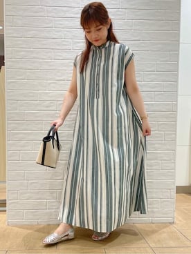 「Bou Jeloud（ブージュルード）のアイテム（サンダル）」を使った、Bou Jeloudさん（レディース・160cm）の夏コーディネート