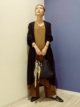 「Bou Jeloud（ブージュルード）のアイテム（サンダル）」を使った、Bou Jeloudさん（レディース・167cm）の夏コーディネート