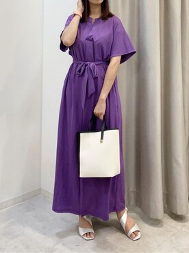 「Bou Jeloud（ブージュルード）のアイテム（サンダル）」を使った、Bou Jeloudさん（レディース・157cm）の夏コーディネート