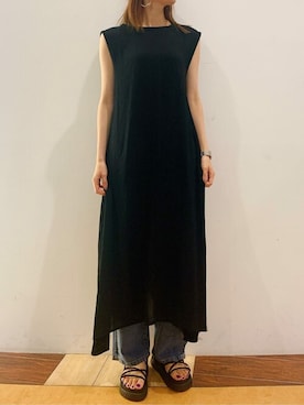 「Bou Jeloud（ブージュルード）のアイテム（サンダル）」を使った、Bou Jeloudさん（レディース・163cm）の夏コーディネート