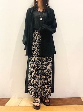 「Bou Jeloud（ブージュルード）のアイテム（サンダル）」を使った、Bou Jeloudさん（レディース・163cm）の夏コーディネート