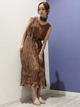 「Bou Jeloud（ブージュルード）のアイテム（サンダル）」を使った、Bou Jeloudさん（レディース・167cm）の夏コーディネート