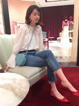 「おめかしコーデ」｜「アイテム（バレエシューズ）」を使った、大釜ケリーさん（レディース・165cm）の夏コーディネート