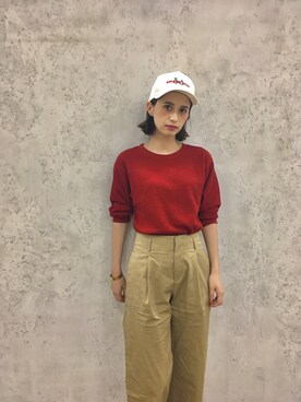 「ACE by MORIZANE（エースバイモリザネ）のアイテム」を使った、大釜ケリーさん（レディース・165cm）の秋コーディネート