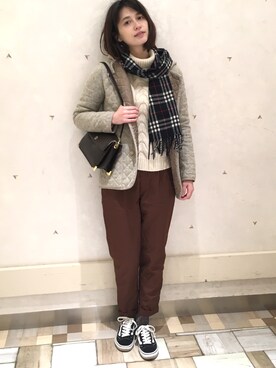 大釜ケリーさん（レディース・165cm）の冬コーディネート