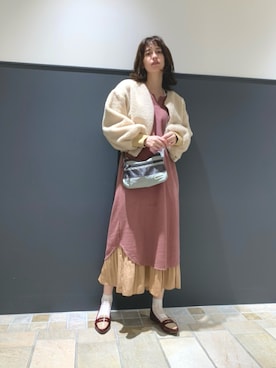 「BRIEFING（ブリーフィング）のアイテム」を使った、大釜ケリーさん（レディース・165cm）の秋コーディネート