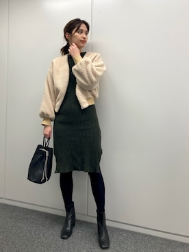 「きれいめスタイル」｜「アイテム（その他アウター）」を使った、大釜ケリーさん（レディース・165cm）の秋コーディネート
