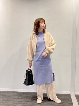 「Laugoa（ラウゴア）のアイテム」を使った、大釜ケリーさん（レディース・165cm）の秋コーディネート
