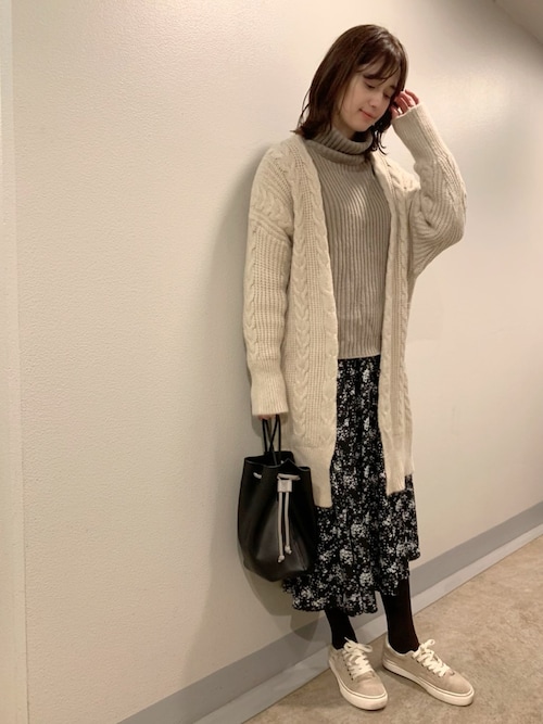 セール】ケーブルニットロングカーディガン（カーディガン/ボレロ