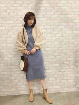 大釜ケリーさん（レディース・165cm）の冬コーディネート