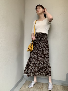 大釜ケリーさん（レディース・165cm）の春コーディネート