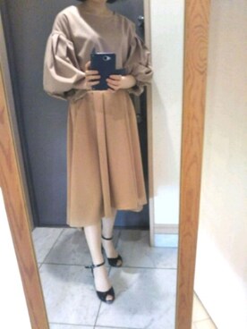 「バルーンスリーブ」｜huiyangさん（レディース・155cm）の夏コーディネート