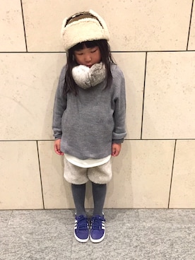HiNAさん（キッズ・120cm）の冬コーディネート