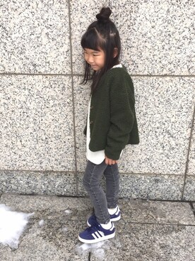 HiNAさん（キッズ・120cm）の冬コーディネート