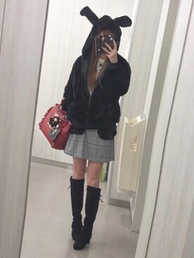 「WC（ダブル シー）のアイテム（ジャケット/アウター）」を使った、deyilanniさん（レディース・166cm）の秋コーディネート