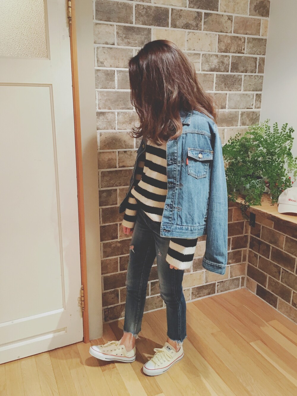 Ungrid（アングリッド）の「ウォッシュブリーチGジャン（デニム