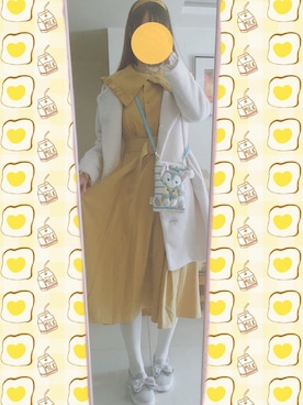 「ANDGEEBEE（アンジービー）のアイテム（ワンピース/ドレス）」を使った、花柒Niaさん（レディース・168cm）の冬コーディネート