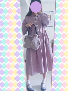 花柒Niaさん（レディース・168cm）の春コーディネート