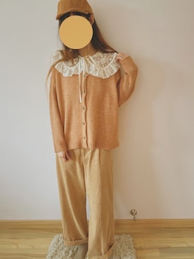 「merry jenny（メリージェニー）のアイテム（雑貨/ホビー）」を使った、花柒Niaさん（レディース・168cm）の冬コーディネート