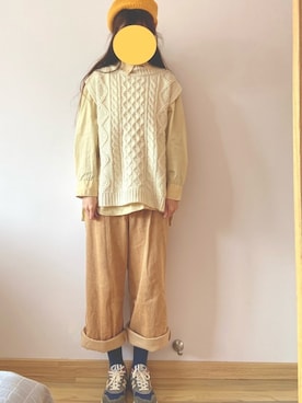 花柒Niaさん（レディース・168cm）の春コーディネート