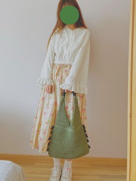 花柒Niaさん（レディース・168cm）の春コーディネート