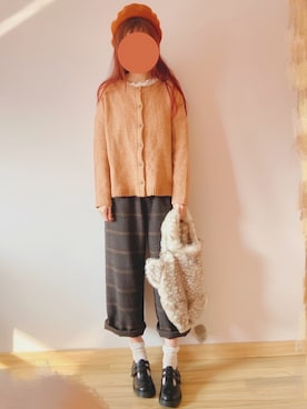 花柒Niaさん(レディース・168cm)の冬コーディネート