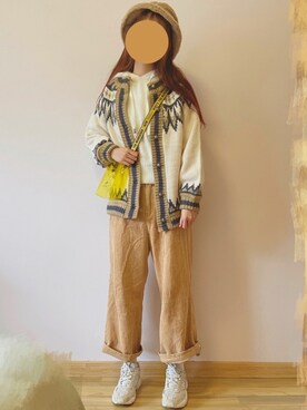 花柒Niaさん（レディース・168cm）の冬コーディネート