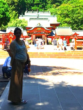 「9ヶ月」｜「アイテム（ジャケット/アウター）」を使った、kana.hanaさん（レディース・166cm）の夏コーディネート