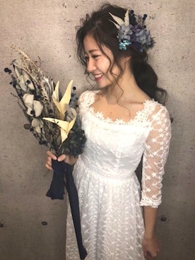 「ヘアメイク」｜み ち ゃ き ♔さん（レディース・151cm）の冬コーディネート