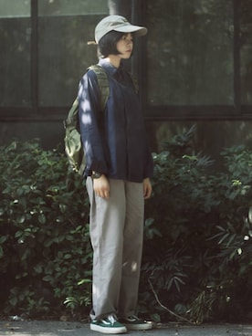 「公园」｜卞嘉毓_さん（メンズ・170cm）の秋コーディネート