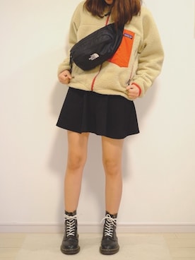 「レトロX」｜「アイテム（ブーツ）」を使った、renaさん（レディース・153cm）の冬コーディネート