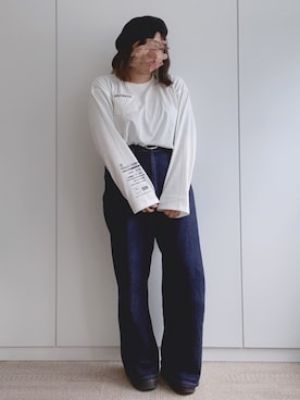 「アプレジュール」｜「アイテム（ハンチング/ベレー帽）」を使った、ももかさん（レディース・160cm）の春コーディネート