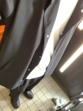 「Dr. Martens（ドクターマーチン）のアイテム（シューズ、ブラック系）」を使った、つかじさん（メンズ・180cm）の春コーディネート