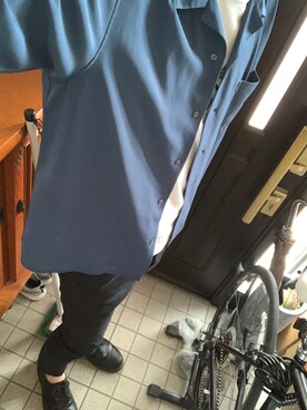 「GU（ジーユー）のアイテム（ジャケット/アウター、ブルー系）」を使った、つかじさん（メンズ・180cm）の春コーディネート