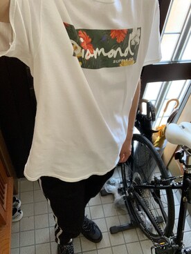 「Diamondのアイテム」を使った、つかじさん（メンズ・180cm）の夏コーディネート